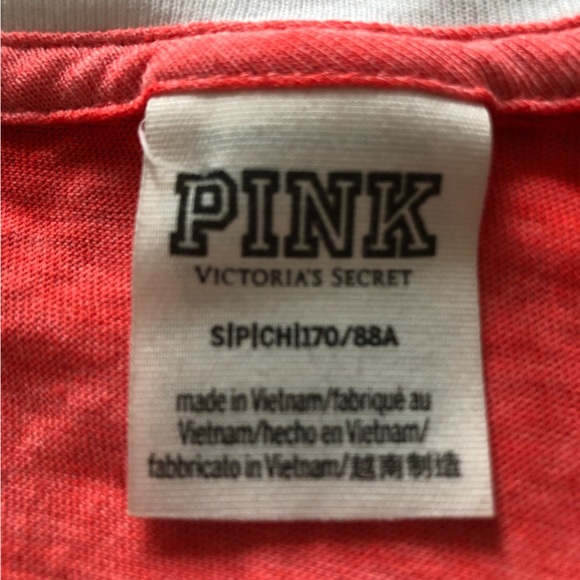 Pink Victoria’s Secret Dog Raglan Long Sleeve Top - Picture 6 of 9